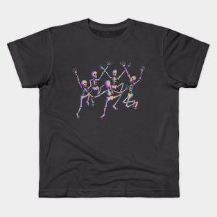 Danse Macabe - Pastel Goth Skeletons Kids T-Shirt